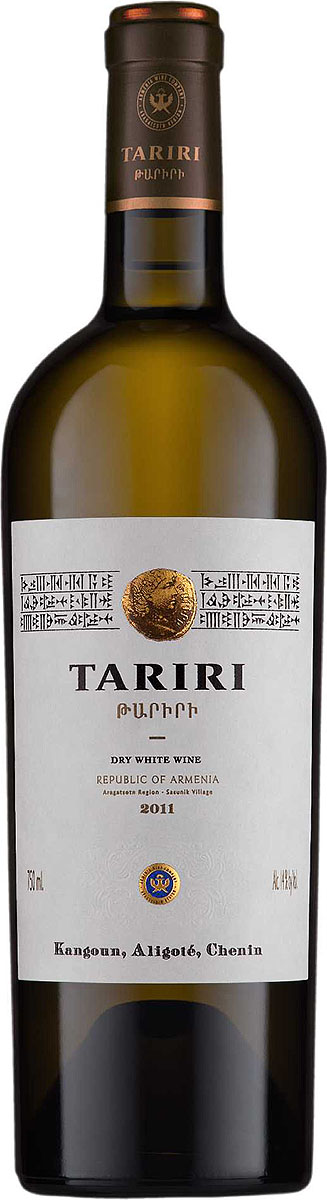 Вино Тарири, Кангун-Алиготе-Шенен, белое сухое 0,75л
