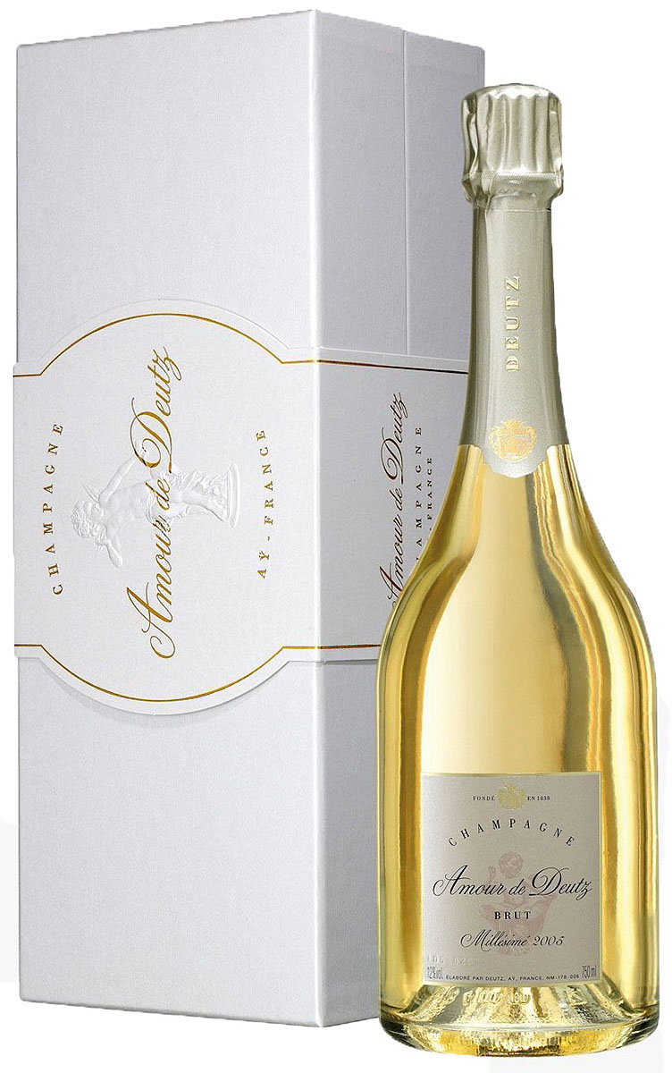 Шампанское Дейц, Амур де Дейц, Брют, AOC Шампань 0,75л в подарочной упаковке