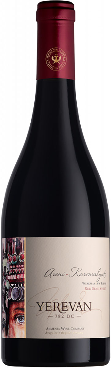 Вино Ереван 782 ВС, Арени-Кармрают, красное полусладкое 0,75л