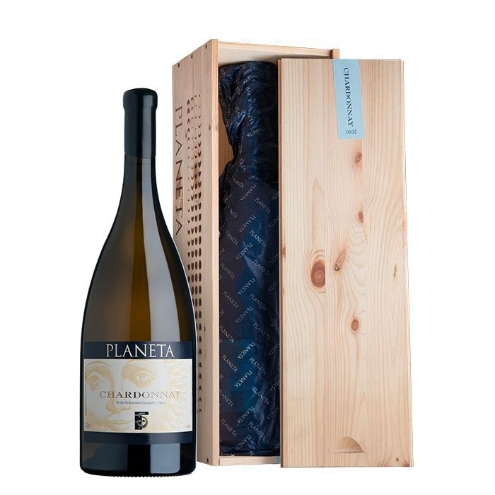 Вино Планета Шардоне DOC Сицилия Менфи 3л в подарочной упаковке