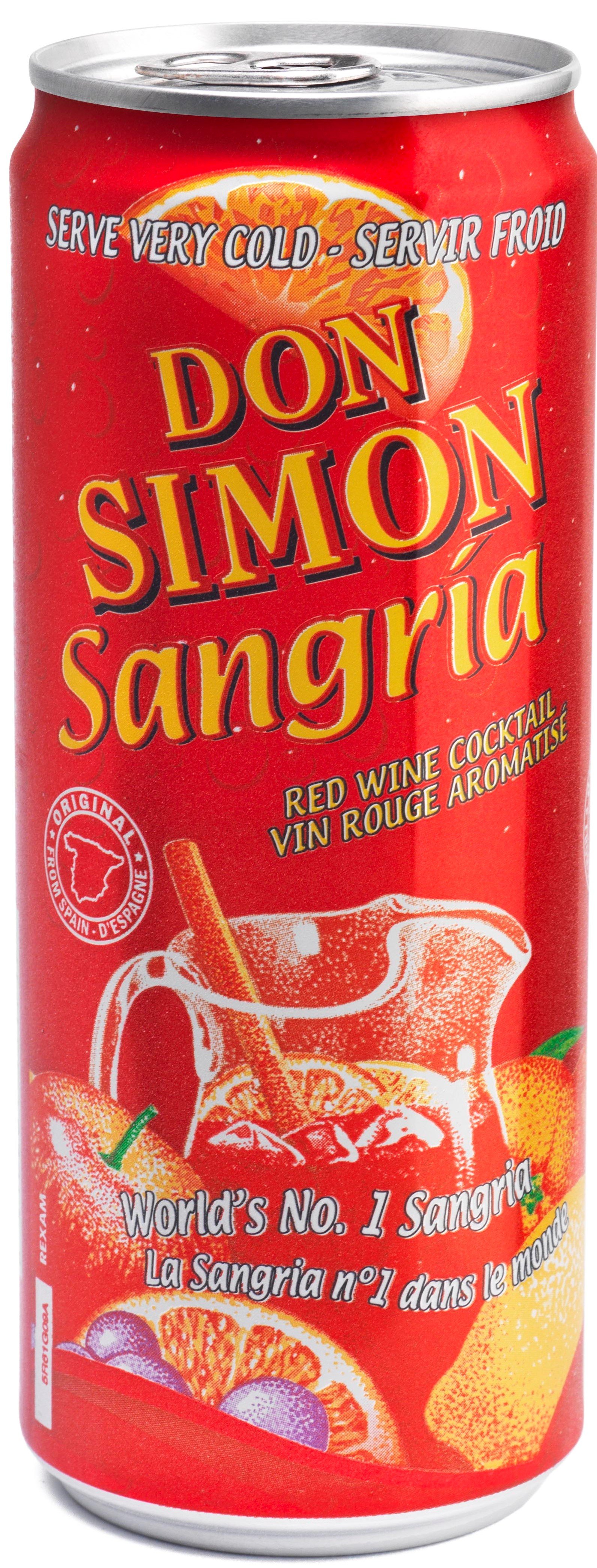 Винный напиток Дон Симон Сангрия напиток виноградосодержащий ароматизированный 0,33л.