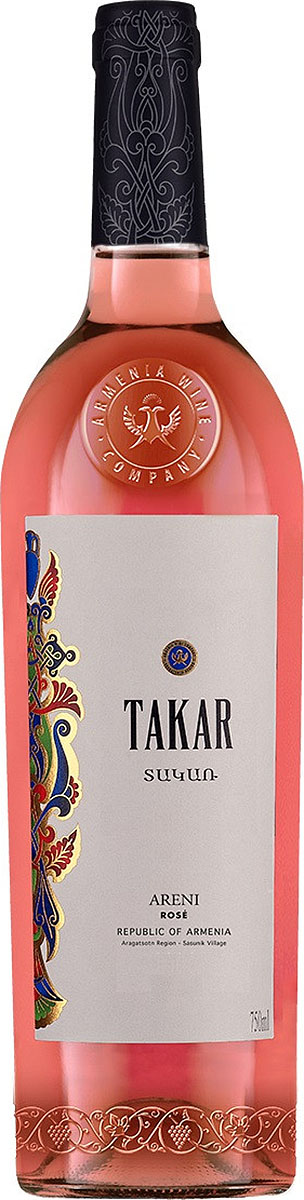 Вино Такар, Арени, розовое сухое 0,75л