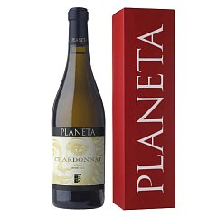 Вино Планета Шардоне DOC Сицилия Менфи 0,75л в подарочной упаковке