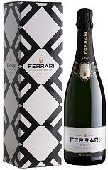 Вино игристое Феррари, Брют, Trento DOC, 0,75л, в подарочной упаковке