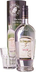 Ром Эль Дорадо 3 года 0,7л в подарочной упаковке со стаканом